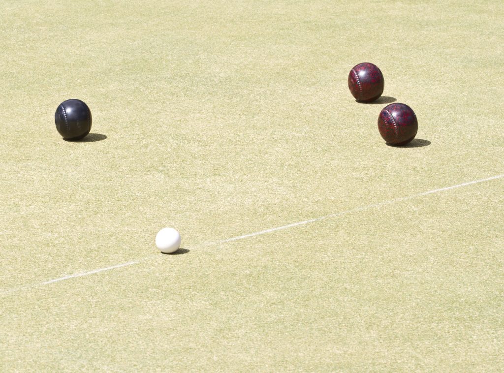 Lawn Bowls being played